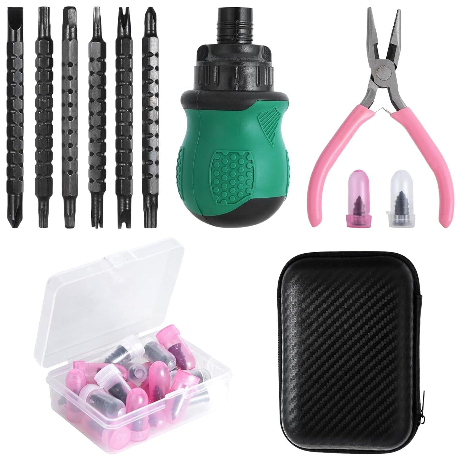 Kit de bouchons à vis pour roues de moto et voiture pour longs trajets