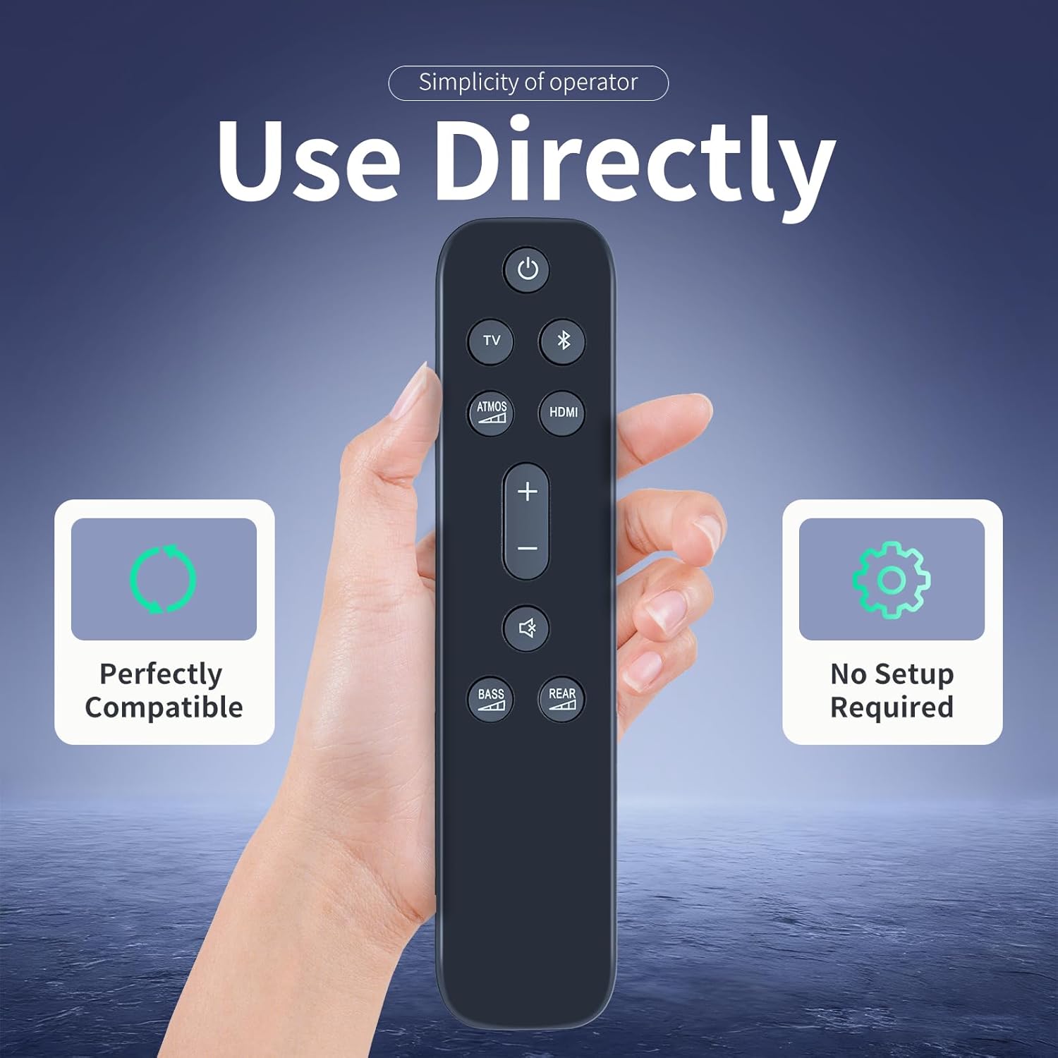 ZWP Replacement Remote Control fit for JBL 9.1 Channel Sound Bar Speaker System JBLBAR913DBLKAM