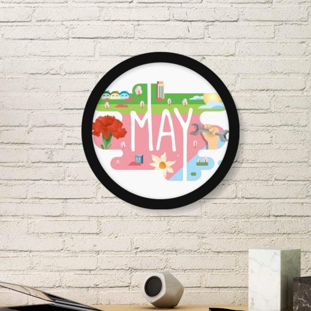 Peintures et stickers muraux avec cadre photo rond noir taille Small