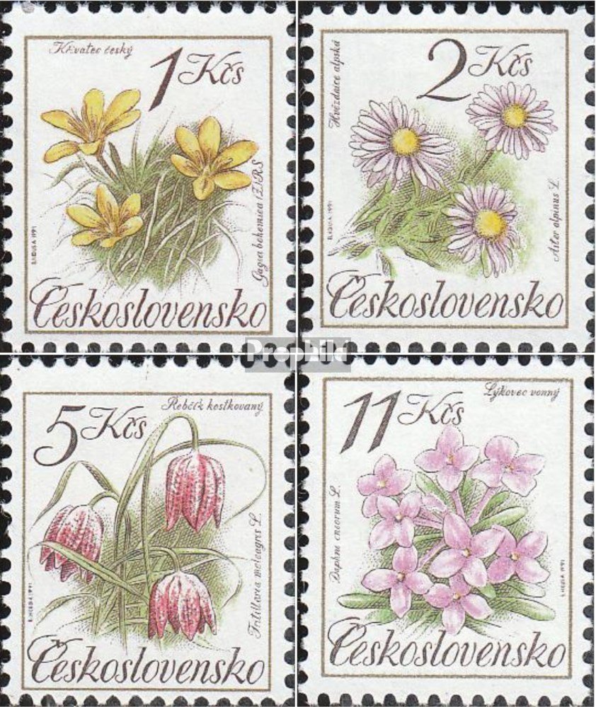Prophila Collection Briefmarken Mongolei 1991 – Bergflora, Komplette Ausgabe 2198-2204, Postfrisch MNH, Sammlerqualität