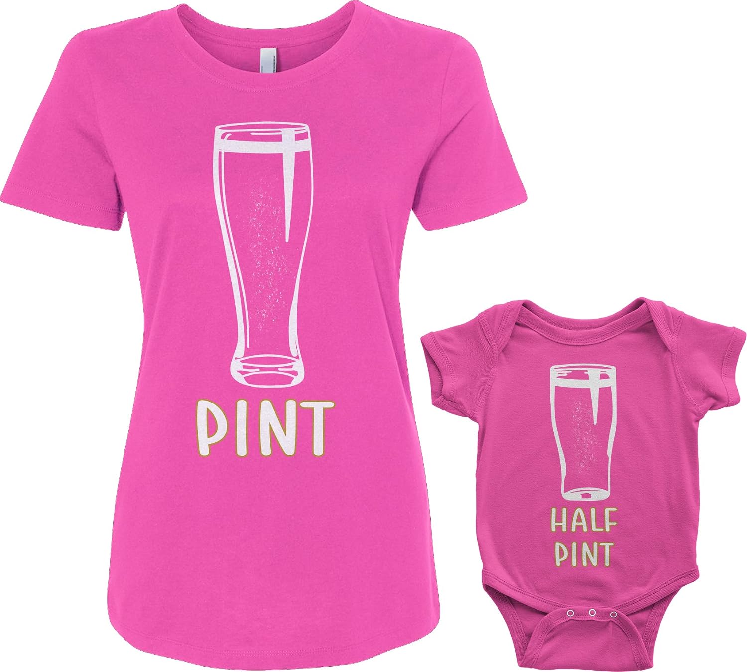 Threadrock Pint & Half Pint Infant Bodysuit & Women's T-Shirt Matching Set