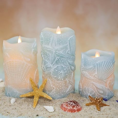 Ocean Flameless Candles Remote
