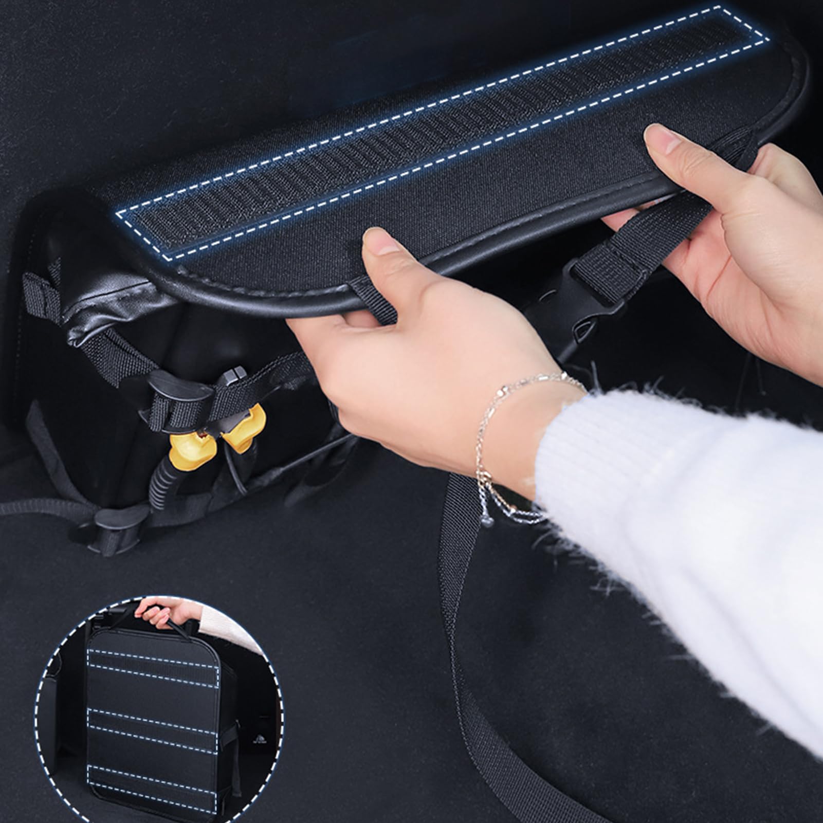 Organizer Da Schienale Per Bagagliaio Pouch In Con Fibbia Per Interni Auto | Organizer Sospeso Per Bagagliaio E Sedile Per Oggetti, Snack, Bevande, Borracce, Ombrelli E Giocattoli, Per Viaggi E Tr