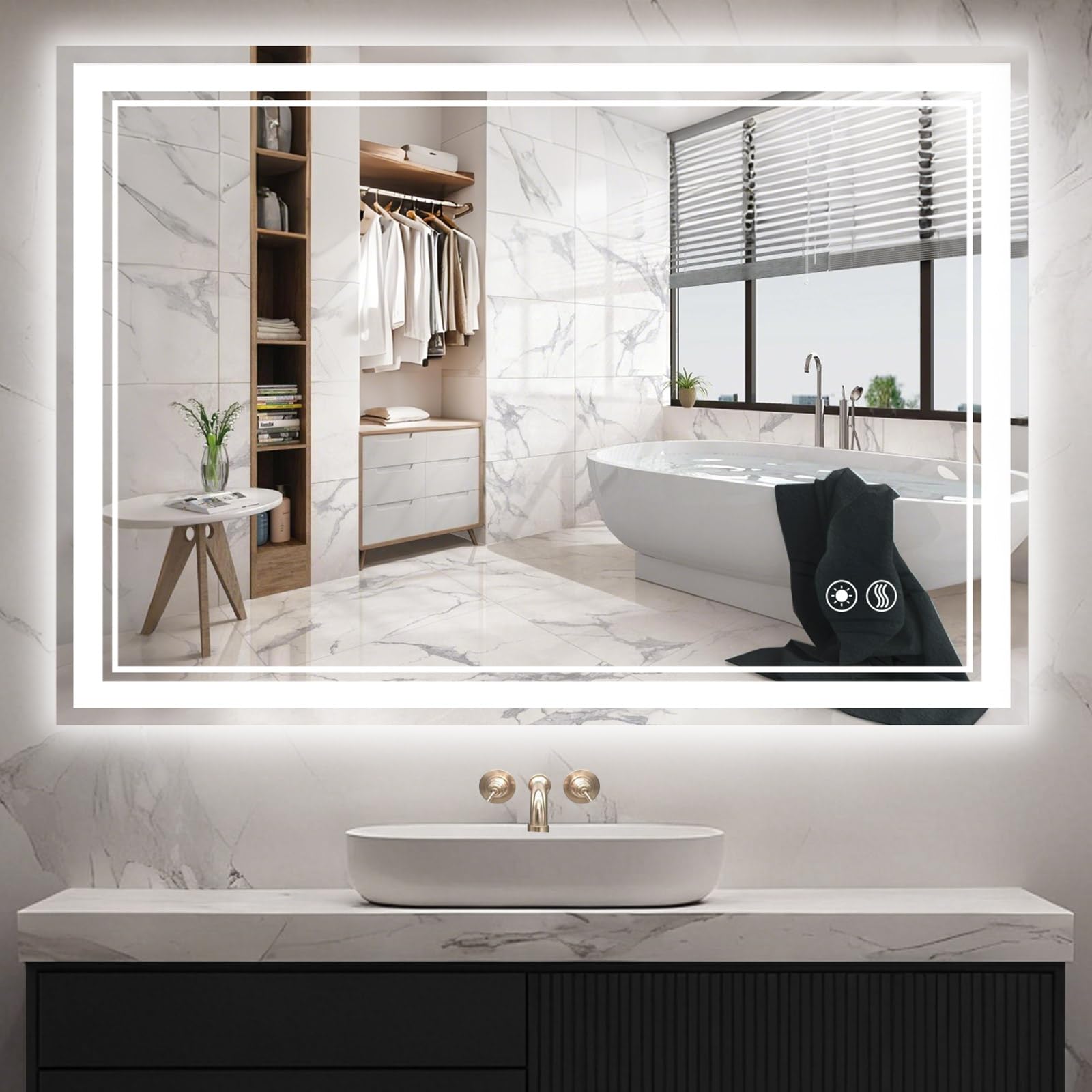 Photo 1 of NESDCC 28" x 40" LED Bathroom Mirror