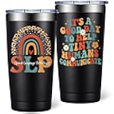 SpenMeta Speech Language Pathologist Gifts for Women - SLP Christmas Gifts - Speech Therapy Appreciation Gift for Teacher, Therapist - It's a Good Day to Help Tiny Humans Communicate Tumbler Cup