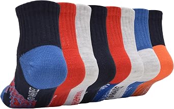 Spiderman Boys' Marvel Spider-man Boy's Quarter Socks, 8 Pack