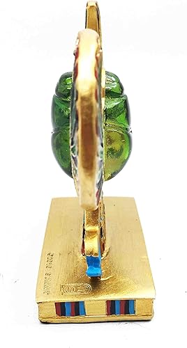 Miniatura 4 de Ebros Egipcio Hermoso Escarabajo Amuleto Alado Ankh Símbolo de Renacimiento Estatuilla Dioses de Egipto Escarabajo Escarabajo Escarabajo Sol Dios Ra