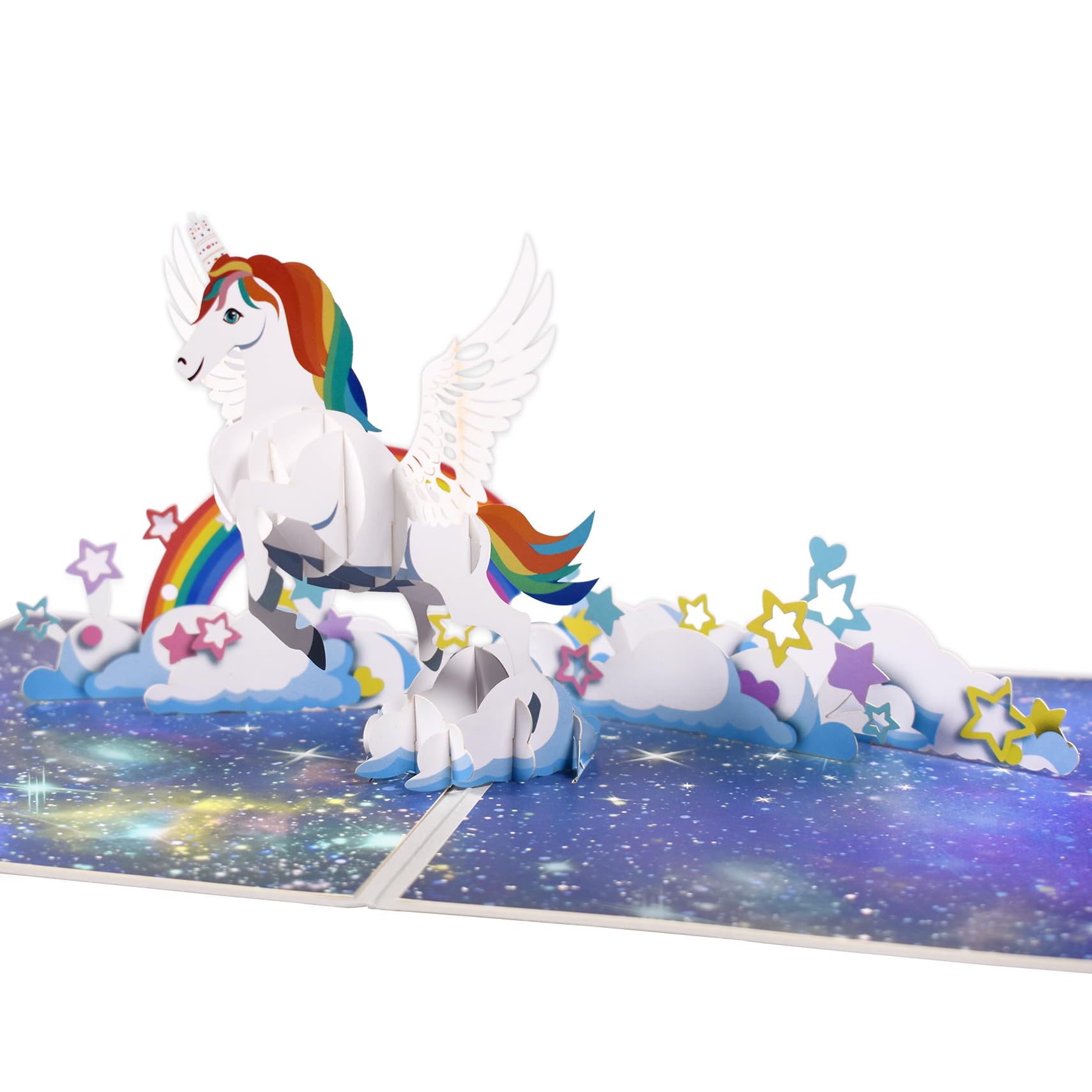 Amazon | GREETING ART ユニコーングリーティングカード 3D