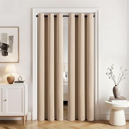 Miniatura 45 de MIULEE Cortinas para oscurecer la habitación, con aislamiento térmico y bloqueo de luz, juego de 2 paneles de cortina opaca para ventana, parte