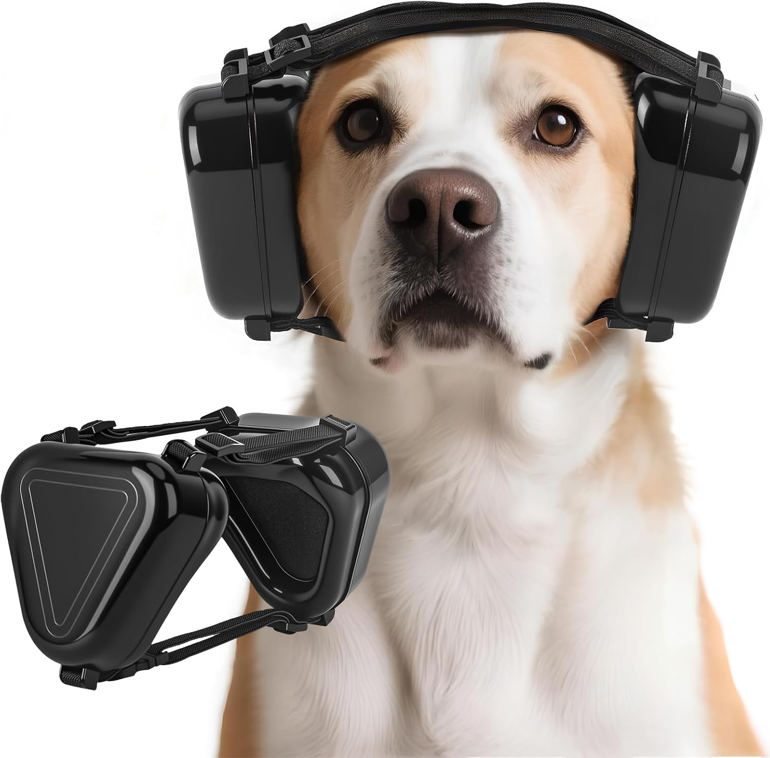 Dog Ear Muffs Noise Protection – Lightweight, Adjustable Soundproof Headgear for Fireworks, Thunder & Grooming