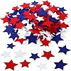 Hahafelt 200 Pcs Red White and Blue Felt Stars for Craft Labor Day Patriotic Bulletin Board Decorations DIY Felt Star for Independence Day Holiday Fourth of July Party Supplies