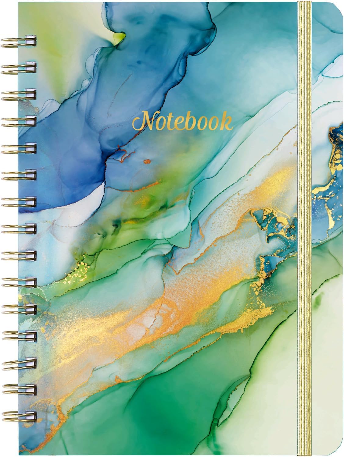 Spiral Journal/Notebook - Lined Journal with Back Pocket and Hardcover, 8.4" x 6.3", College Ruled Notebook/Journal, Premium Thick Paper, Strong Twin-Wire Binding , Perfect for School, Office & Home