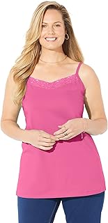 Women's Plus Size Suprema Cami with Lace - Buy now