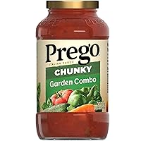 Vista 1 de Prego Chunky Garden Combo - Salsa de pasta, tarro de 23.75 onzas