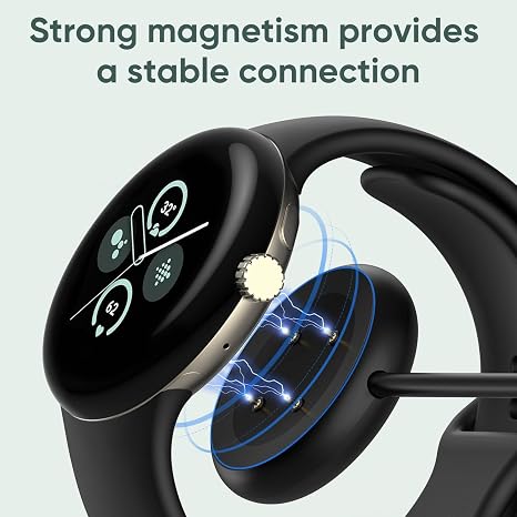 2-Pack Charging Cable for Google Pixel Watch 2 / Fitbit Ace LTE Replacement Charger (Type-C)