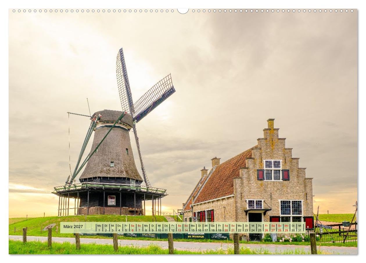 CALVENDO - Das ist Nordholland! Querformat (Wandkalender 2027 DIN A2 quer), Monatskalender: Eine Reise durch die Provinz Noord-Holland