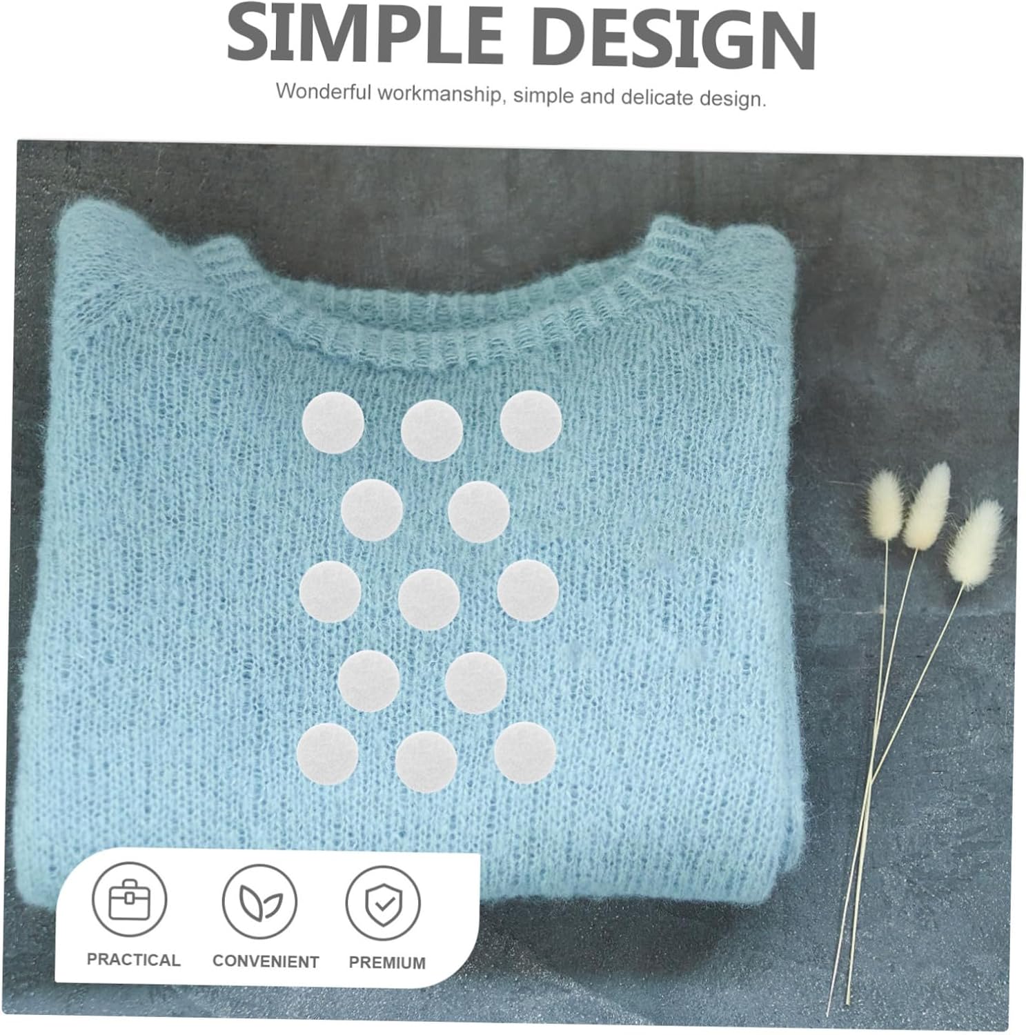 500pcs Self-Adhesive Felt Circles for Craft Projects Festival Clothing and Decorative Stickers for Creative Designs and Easy Application