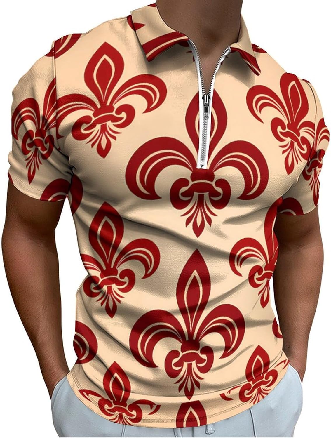 Whereable Art Performance Blend Polo Fleur De Lis