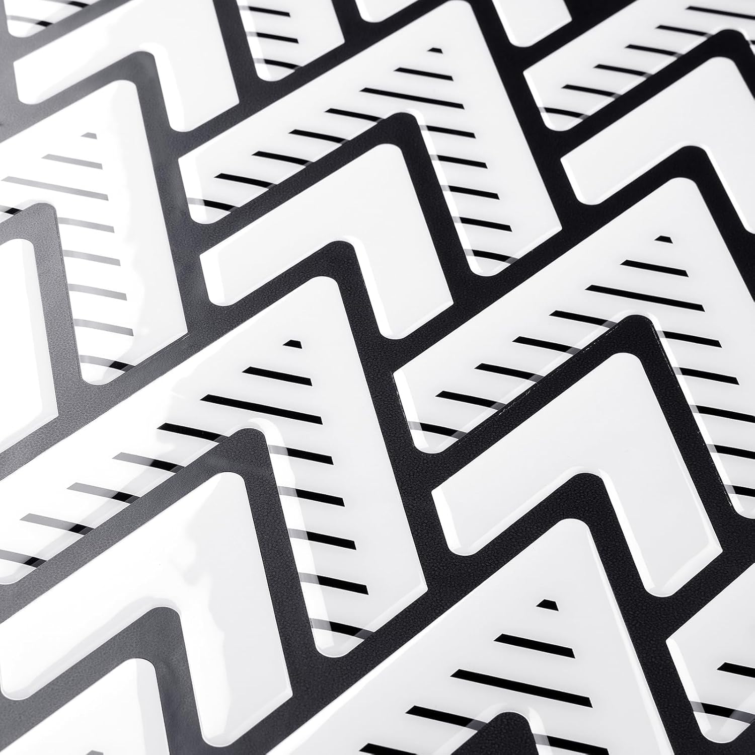 FunStick 15 Sheets Black and White Peel and Stick Backsplash 12"x12" Removable Herringbone Back Splash Tiles for Kitchen Peel and Stick on Tile Backsplash for Kitchen Stove Bathroom Wall Tile Stickers