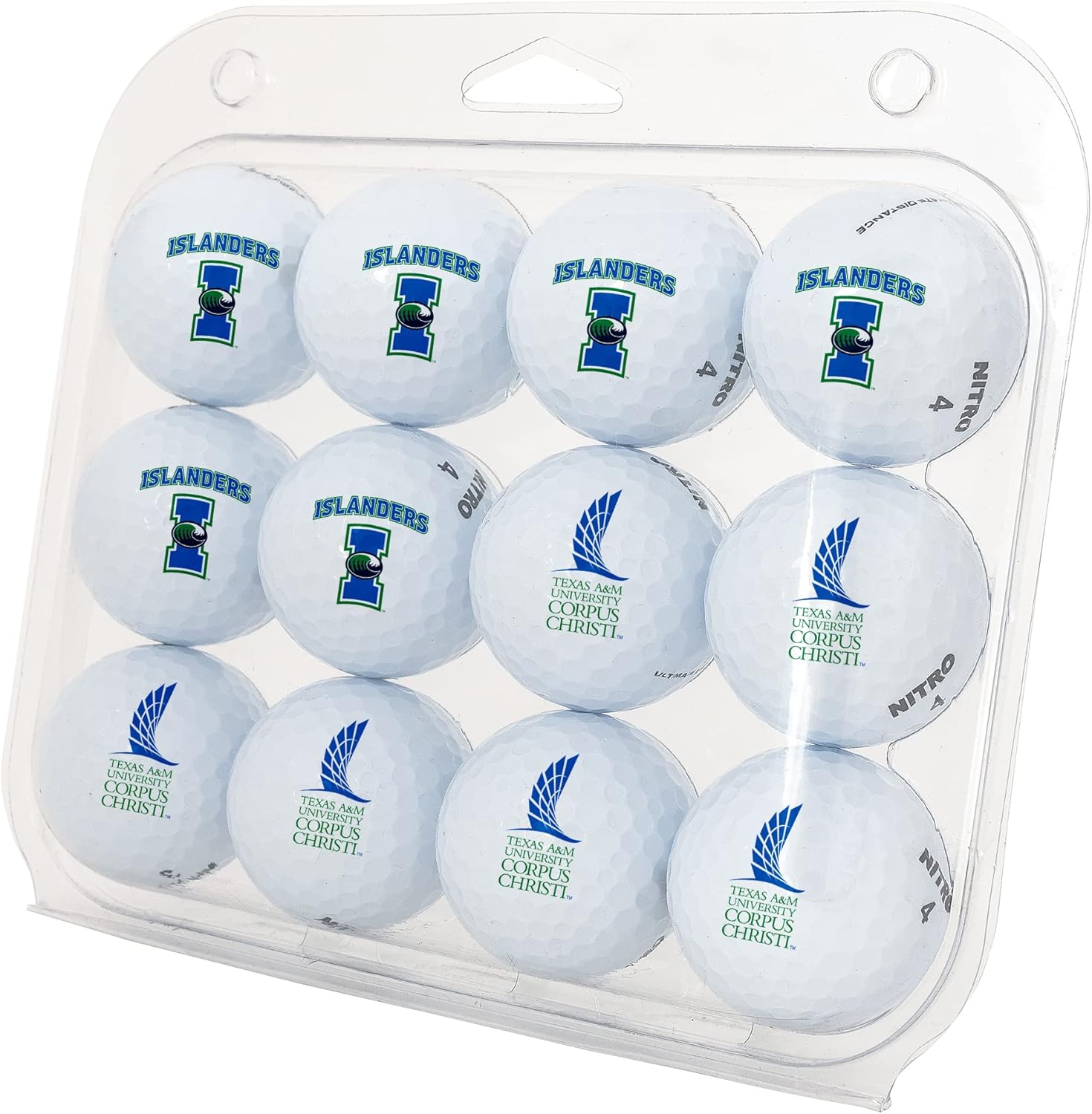 Desert Cactus Texas A&M University Corpus Christi Golf Balls 12 Pack – TAMUCC Islanders Full Color Dozen – Officially Licensed Sport Team Accessory