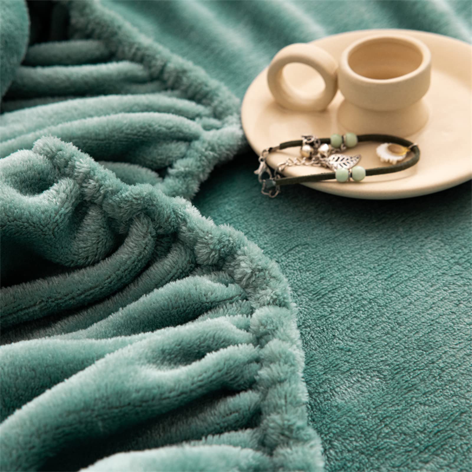 FCLDESHOP für Boxspringbetten & Wasserbetten,Herbst-Winter-Flanell-Bettwäsche-Spannbettlaken, einfarbig, Warmer, tiefer Taschen-Matratzenschoner für EIN Doppelbett, dunkelgrün, 150 cm x 200 cm