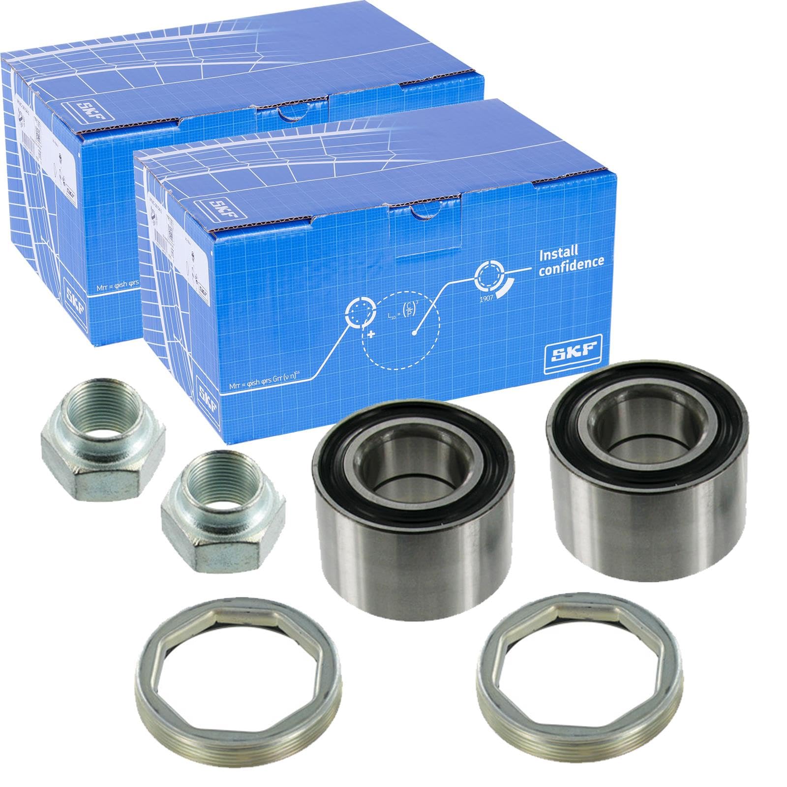 2x SKF Radlagersatz vorne | 2x VKBA 559 passend für Fiorino Uno X 1/9 127 128 Fura