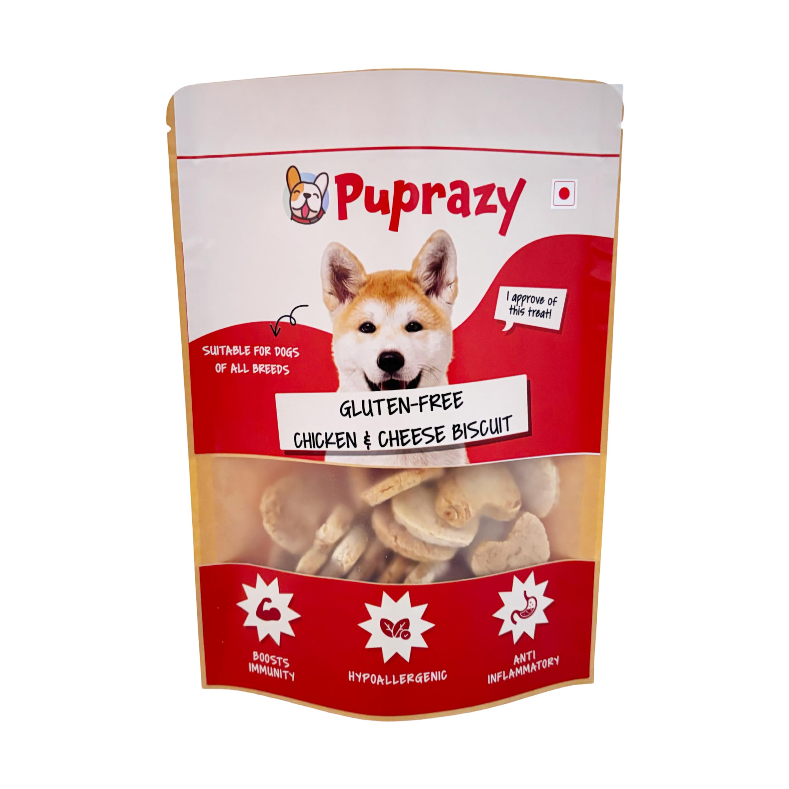 Chicken & Cheese nutritious dog biscuit treats (140g)