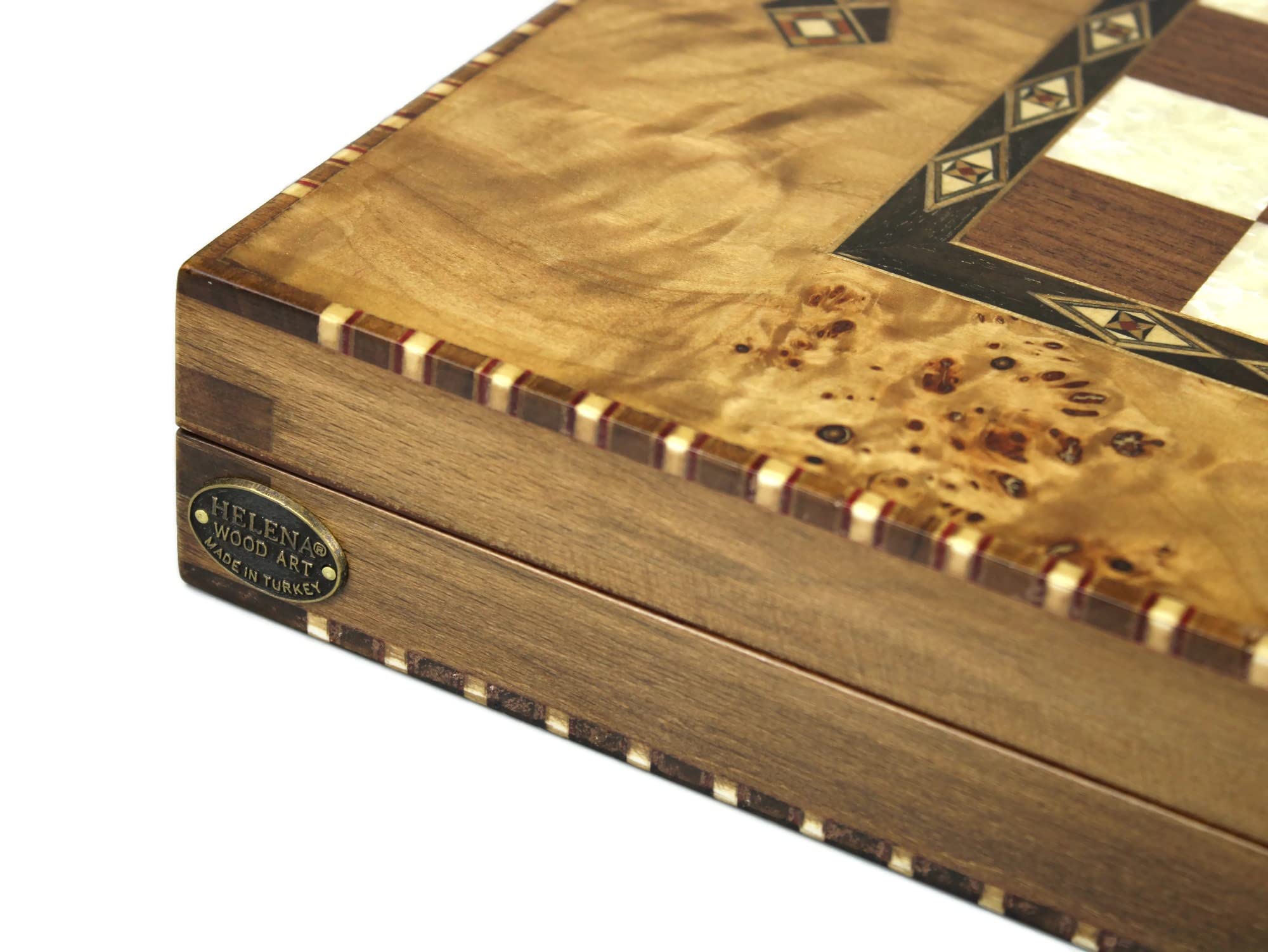 Helena Backgammon zestaw wiejski ptak oko klon 50 cm