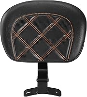 Vista 1 de TCMT Puntadas naranjas para respaldo del conductor delantero para Harley Touring Road King Street Road Electra Glide 2009-2023