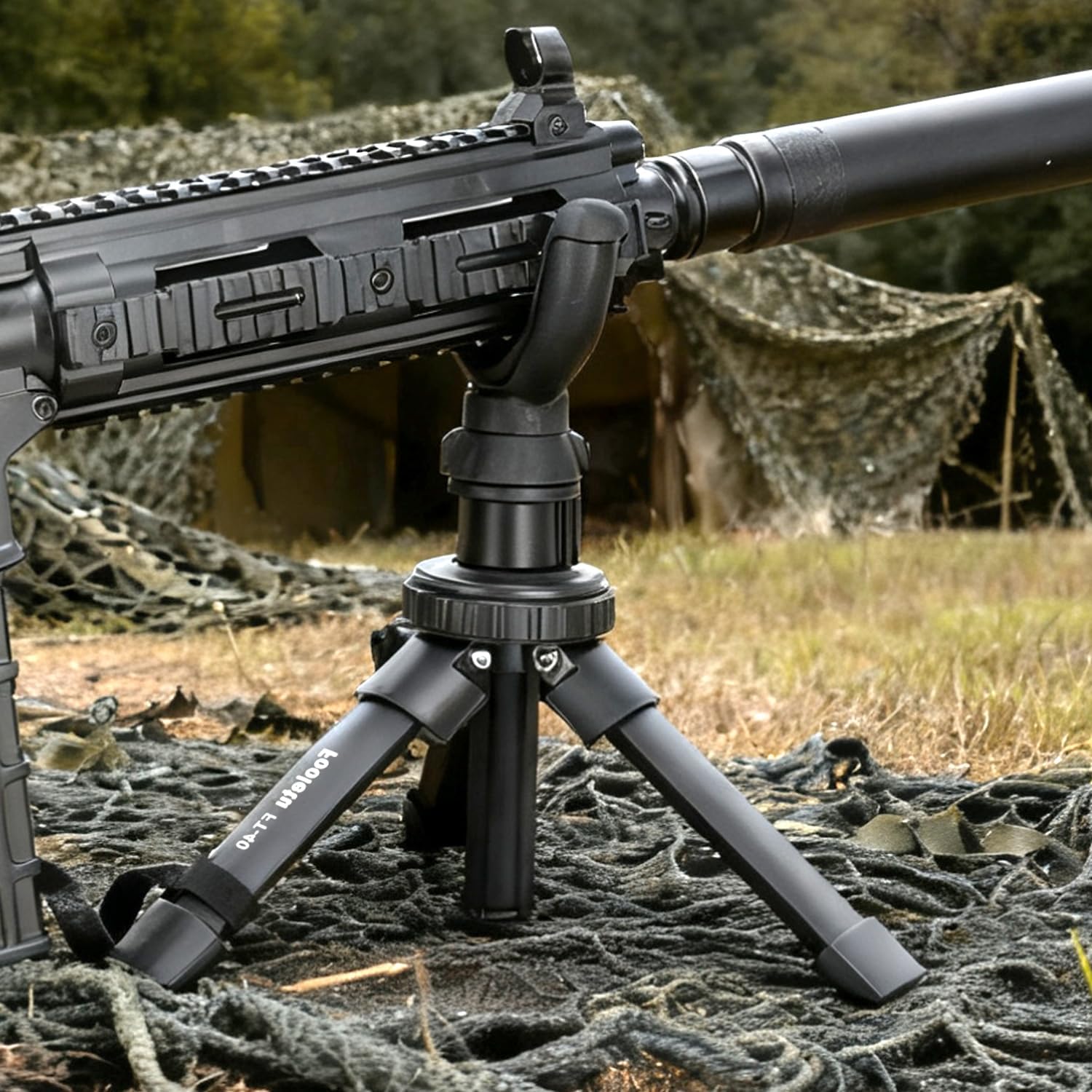 Portable Shooting Rest Tripod Rifle Stand for Range, 360 Rotation V Yoke Holder - Lightweight Bench Rest for Target Shooting, Hunting and Outdoor Activities