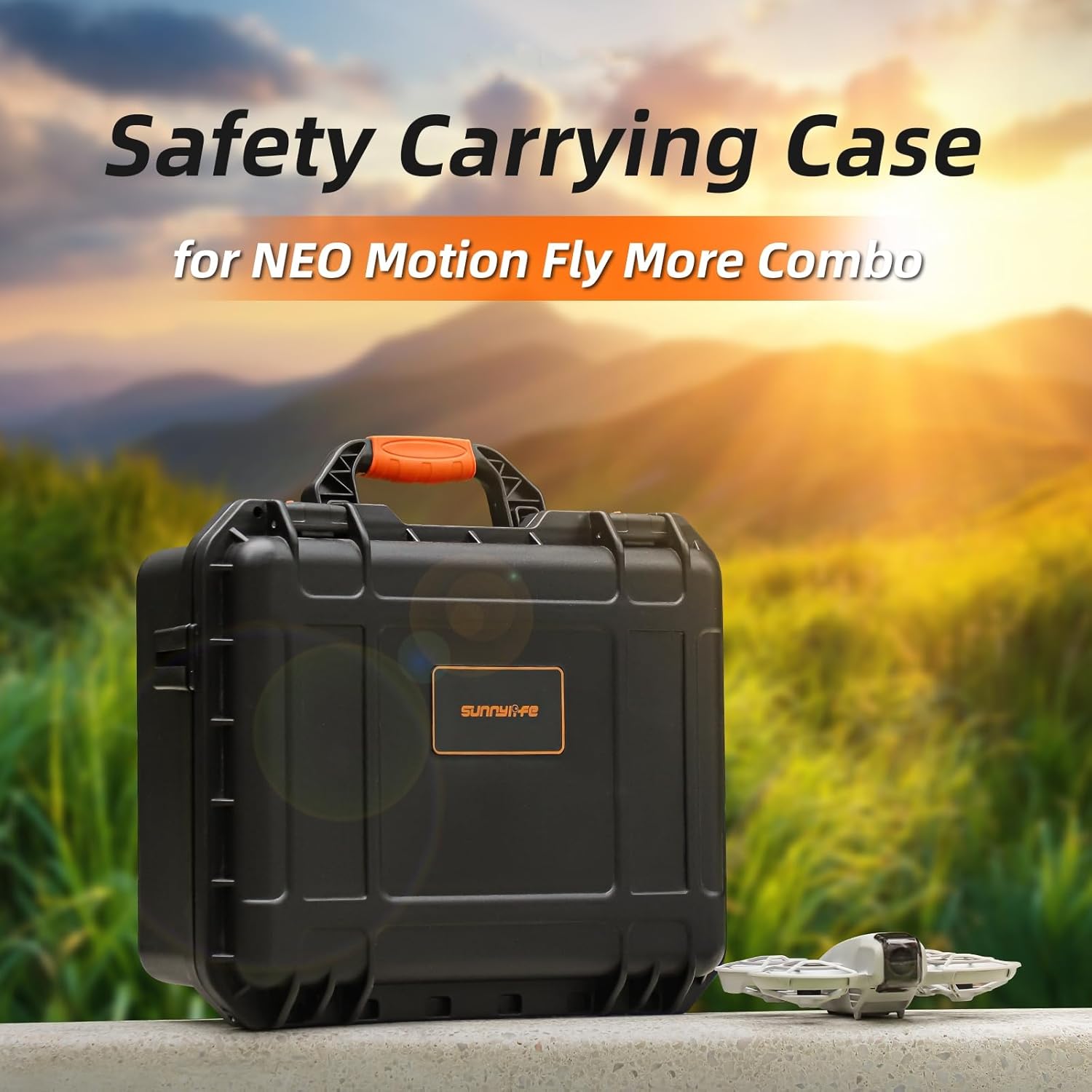 Neo Goggles N3 Hard Case, Waterproof Hard Carrying Case for DJI Neo Drone Accessories, Fits for DJI Goggles N3, RC Motion 3 Controller, Battery Charger Hub, 6 Batteries