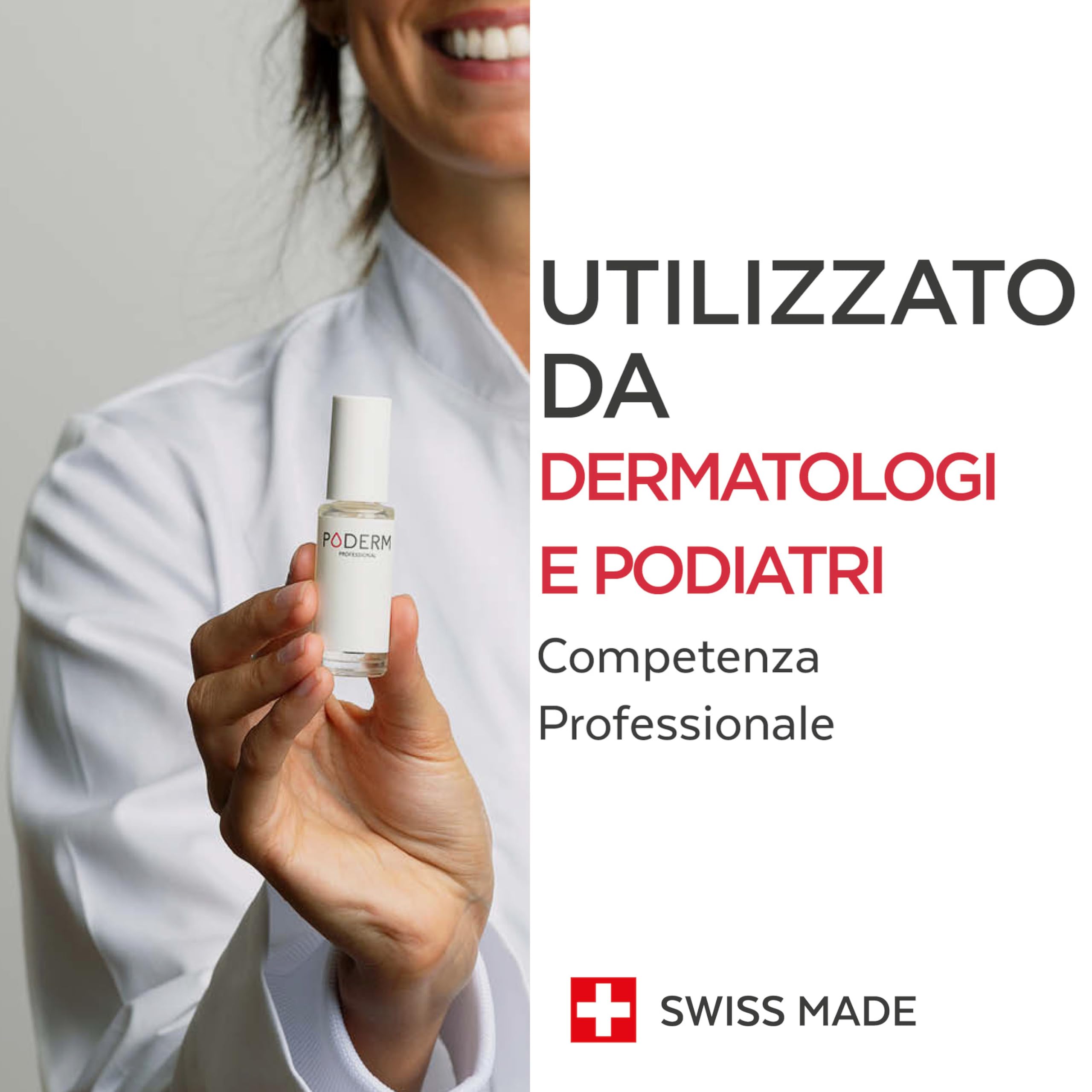 PODERM - STOP UNGHIE MANGIATE - Alternativa Smalto amaro Bambini e Adulti - Siero Riparatore Anti Stress 100% Naturale - Attiva la ricrescita - Prodotto in Svizzera