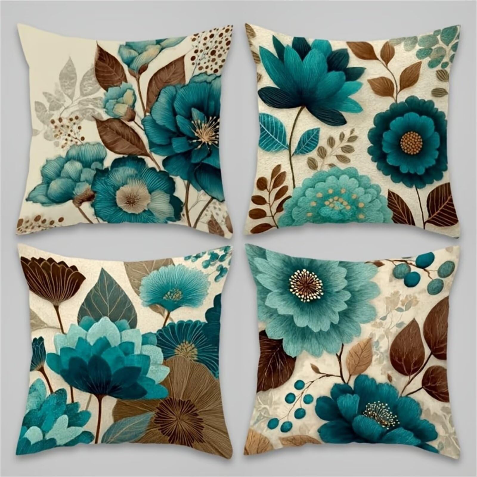 Housses de coussin en lin supérieur 45x45 cm décoratives pour fauteuil et canapé