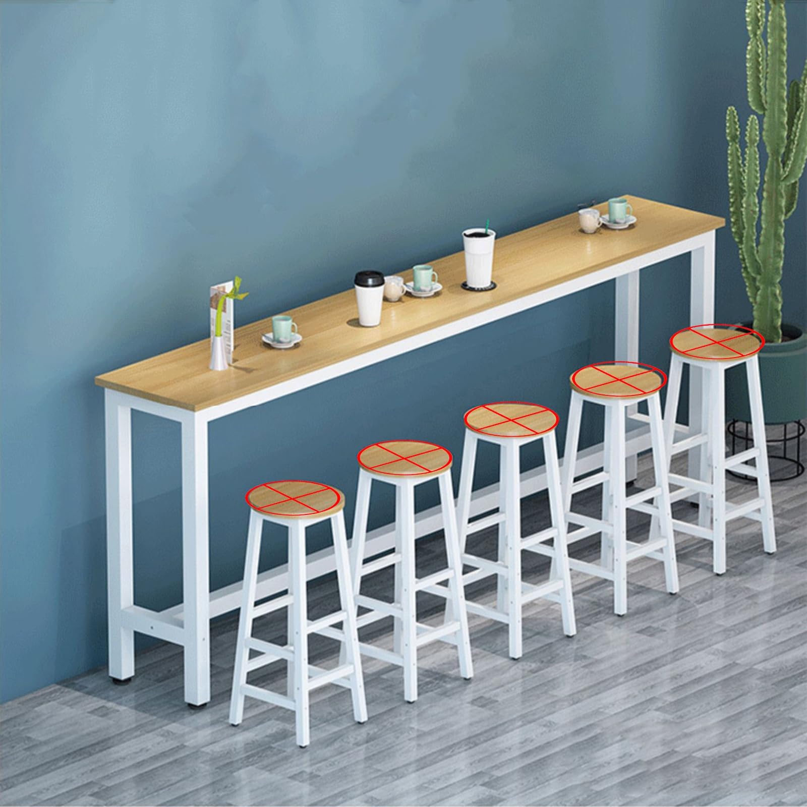 Modern High Breakfast Bar Table for Home Restaurant and Bar Outdoor Bar Table Ideal for Radiator Placement Stylish Kitchen Breakfast Table for Dining and Entertaining.