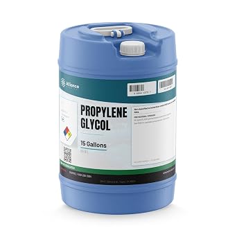 Propylene Glycol USP Kosher Certified 100% Pure Food & Pharmaceutical Grade - High Possible Purity - in a 15 Gallon HDPE Carboy with Resealable Cap...