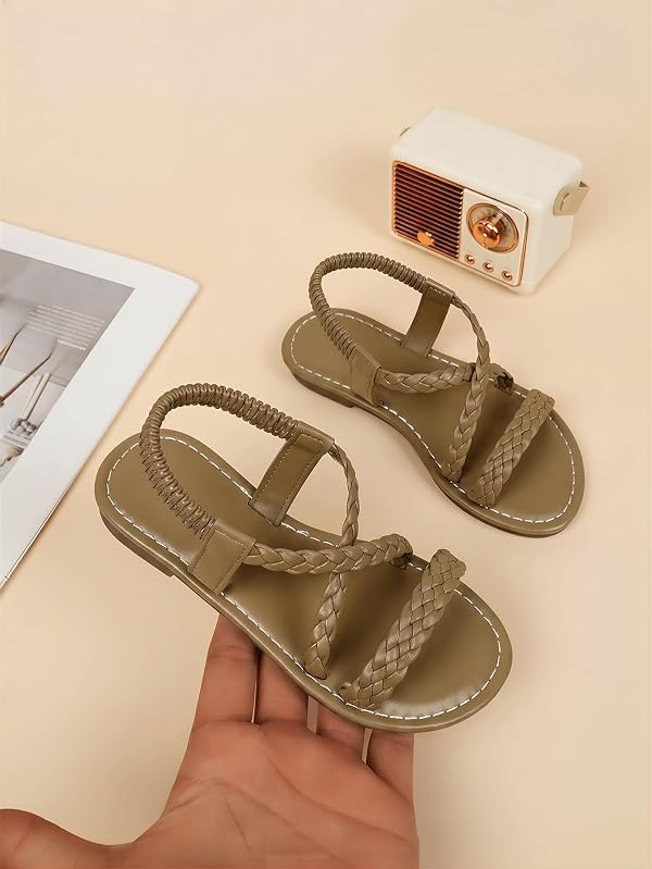 GORGLITTER Girl's Sandals Cute Strappy Ankle Strap Slides Shoes by GORGLITTER - Used condition - Image 2