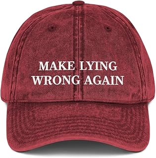 Hacer mentira mal otra vez sombrero de papá (bordado vintage algodón sarga casquillo) Roger Stone Tendencia Cap