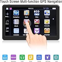 Vista 2 de GPS Navigation for Car, Latest 2025 Map,7 inch Touch Screen Real Voice Spoken Turn-by-Turn Direction Reminding Navigation System for Cars, Vehicle