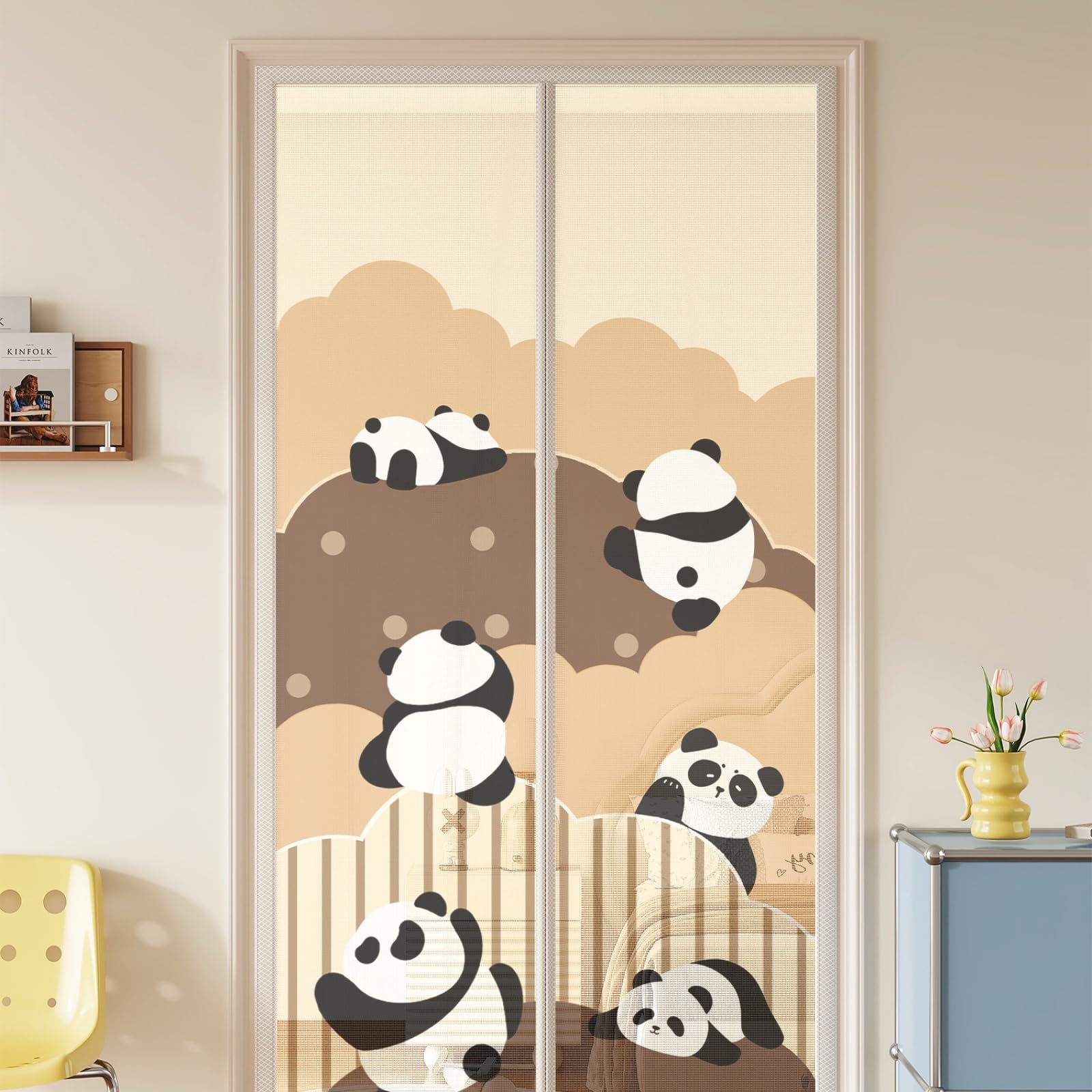 Moustiquaire magnétique pour chambre d'enfant rideau occultant insectes
