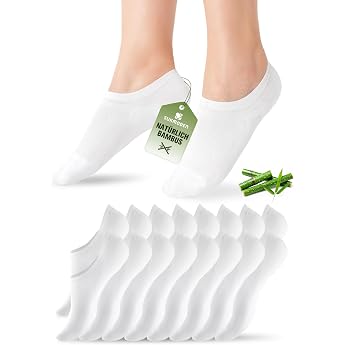 SukModen 8/10 Paar Bambus F sslinge Damen Herren Atmungsaktiv F linge Unsichtbare No Show Sneaker Socken mit Rutschfest Silikon f r Loafers