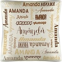 Vista 9 de Funda de almohada personalizada con nombre, fundas de almohada de lino con nombre personalizado, funda de almohada personalizada con tu nombre