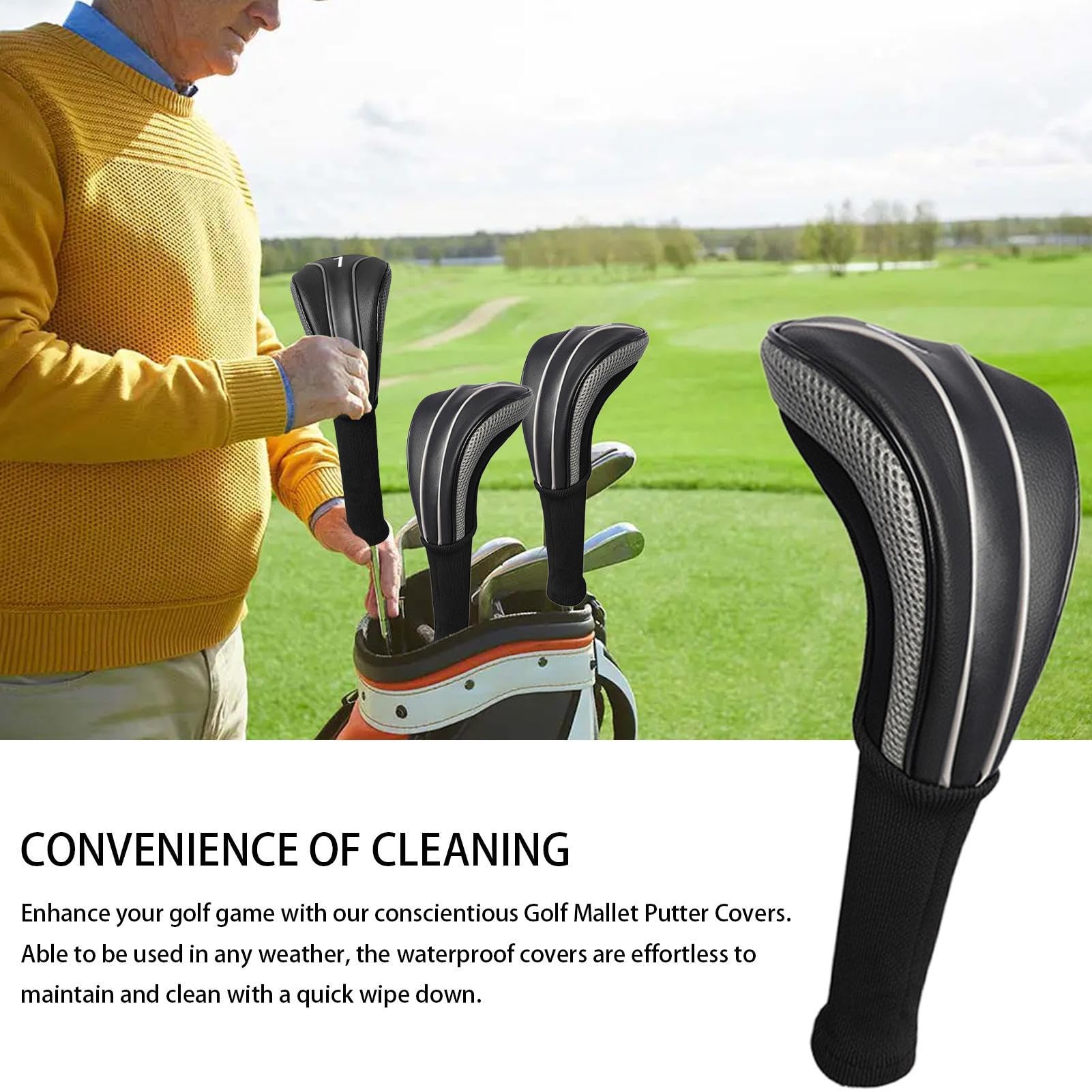 Copritesta per mazze da golf, copertura per mazze da golf, copertura per mazze da golf, copertura per mazze da golf, per principianti, Natale, compleanni Flavas