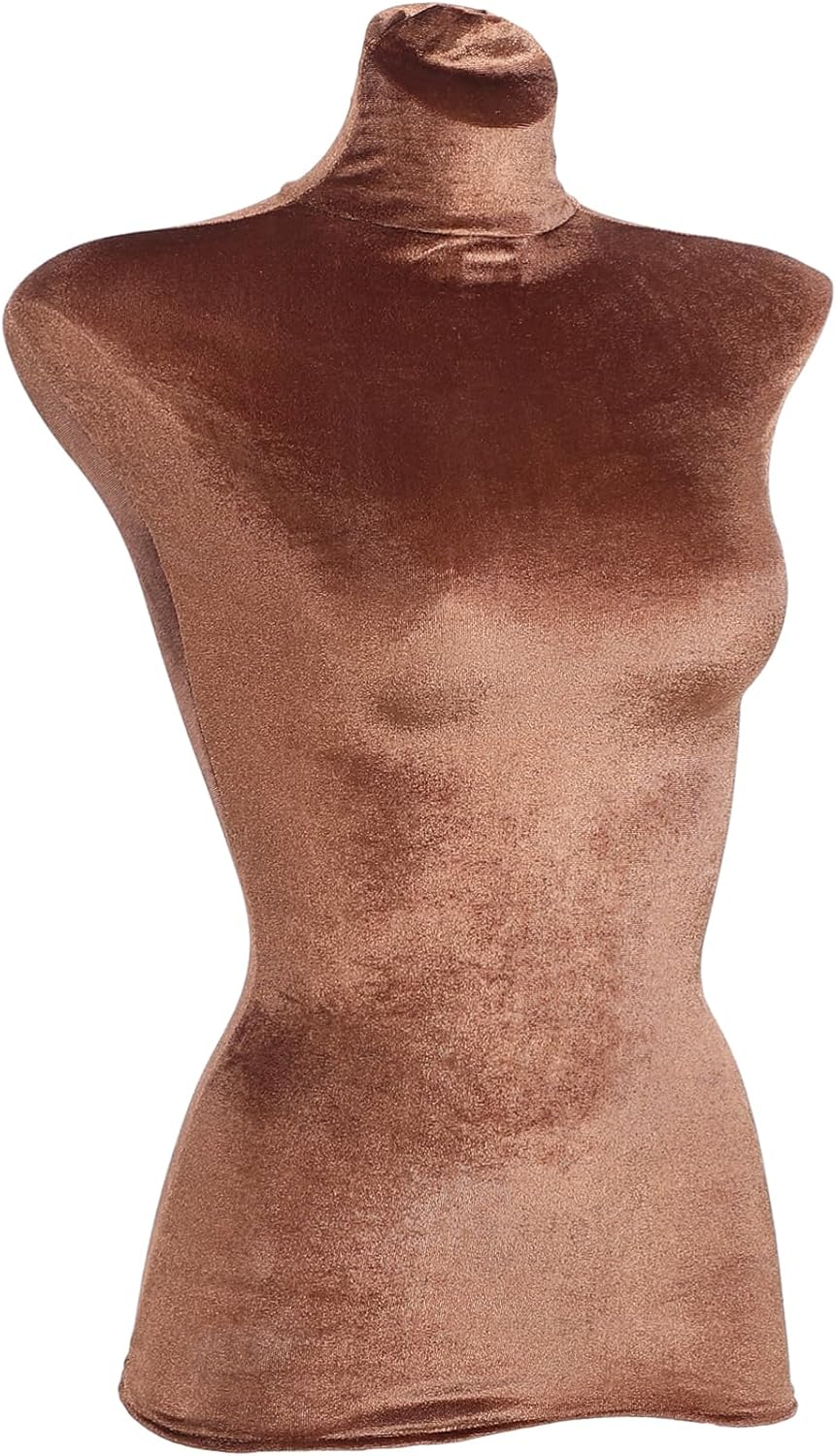 5pcs Mannequin Velour Cloth Cover for Female Dress Form Washable Half Body Display Cover for Clothing Store Stylish and Elegant Replacement