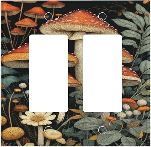 Miniatura 171 de Cubiertas Decorativas de Arte para Interruptores de Luz, Hojas de Otoño, Placa de Pared de Palanca Individual, Cubierta Decorativa de Interruptor,