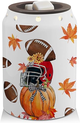 Miniatura 8 de Calentador de cera de Acción de Gracias de otoño, decoración de Acción de Gracias para el hogar, camión de cerámica, calentador de cera de otoño