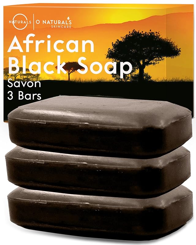 Sabonete em barra African Black Soap O NATURALS, Pacote com 3