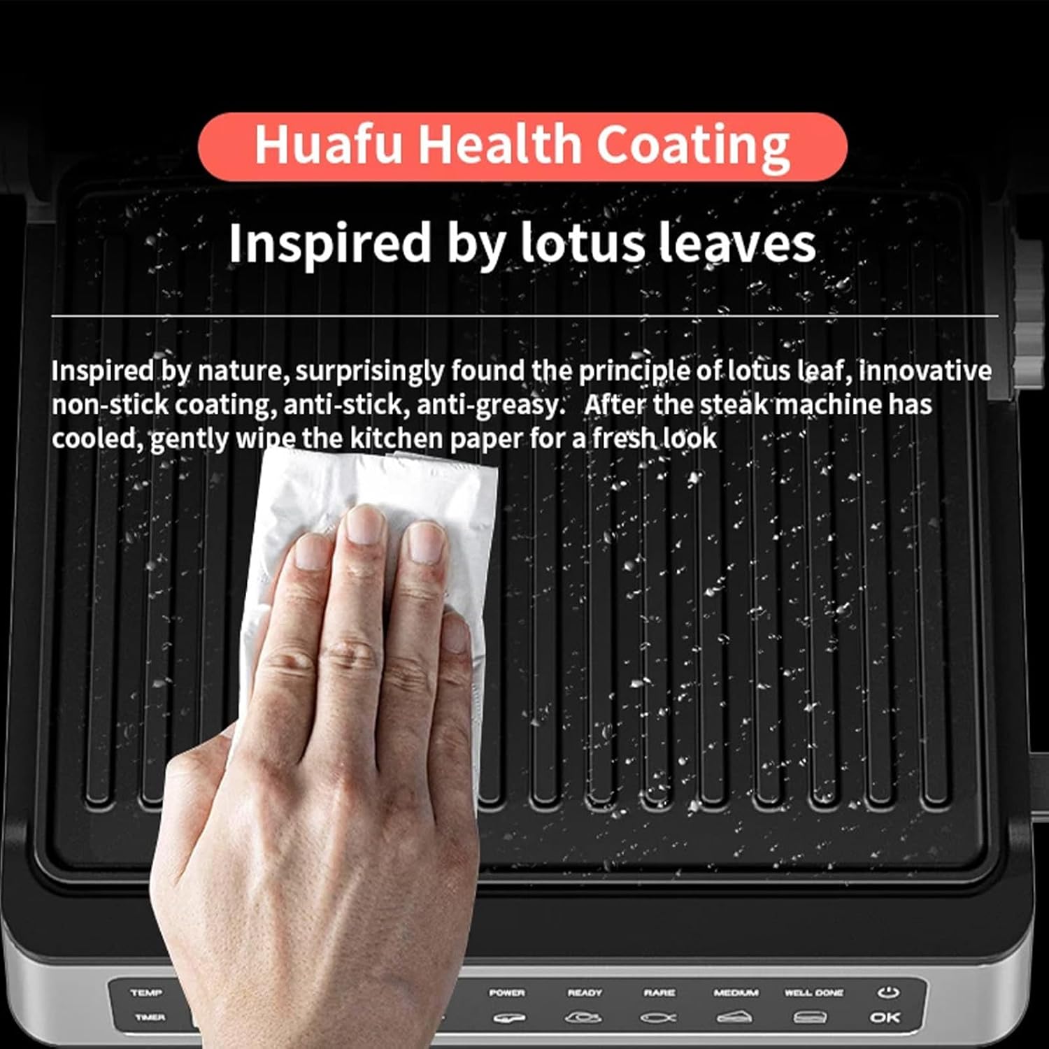 Electric Grill & Panini Press,3-in-1 LED Touch Panel Sandwich Toaste Maker with Drip Tray,2000W Waffle Maker for Roasting