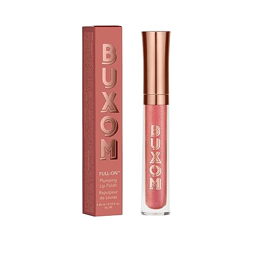 BUXOM Esmalte de labios voluminoso completo, brillo de labios tintado, fórmula voluminosa con péptidos y vitamina E, brillo hidratante para labios