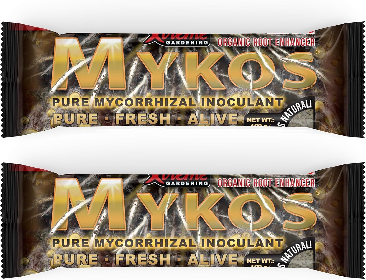 Xtreme Gardening Mykos Mycorrhizae for Plants- Granular Mycorrhizal Fungi Root Inoculant, OMRI Listed Organic Biofertilizer for Stronger Roots & Nutrient Uptake (200g)