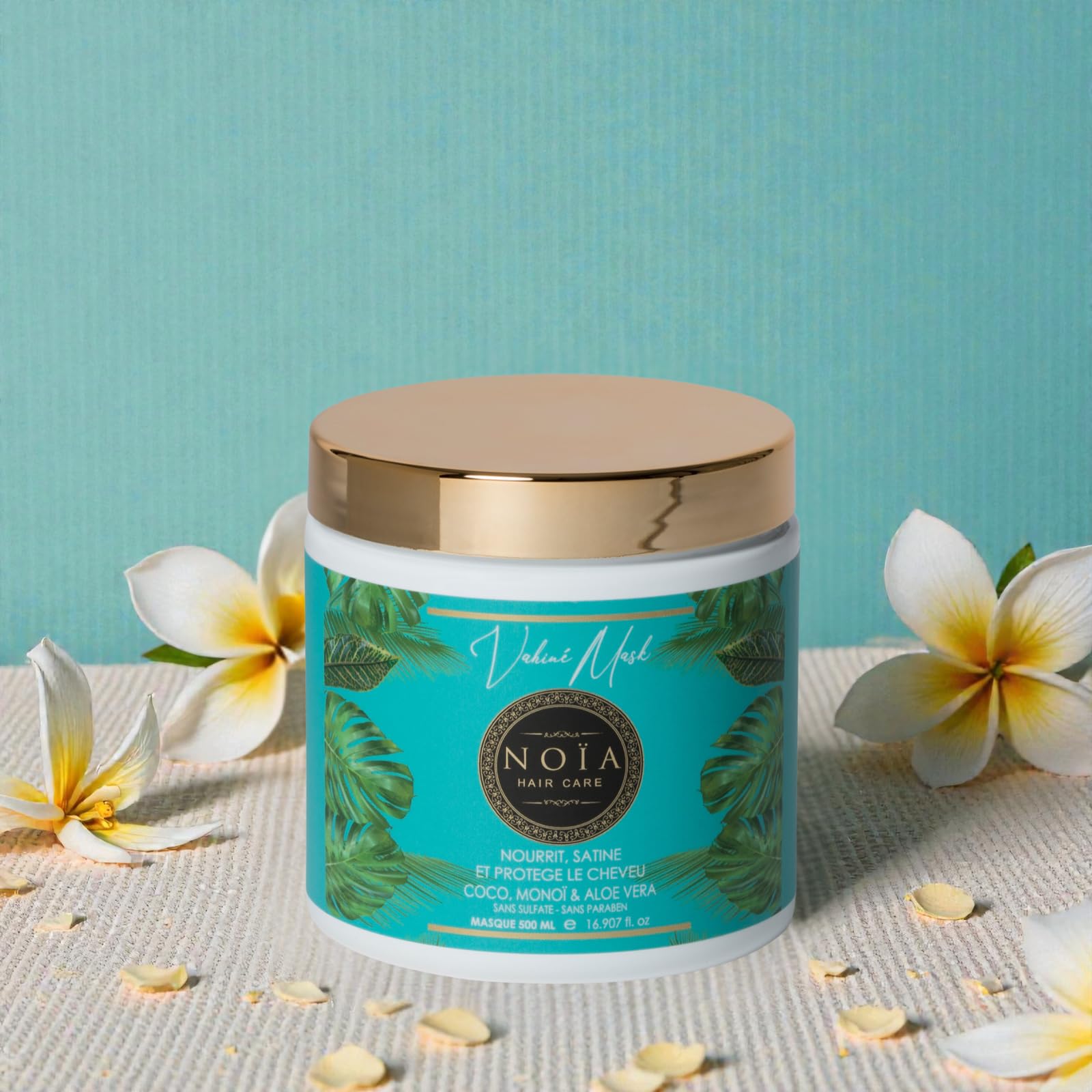 NOÏA HAIR – Trio Capillaire Professionnel VAHINÉ – Shampoing, Masque & Sérum – Nutrition & Hydratation – Monoï – Cheveux Secs, Ternes ou Déshydratés